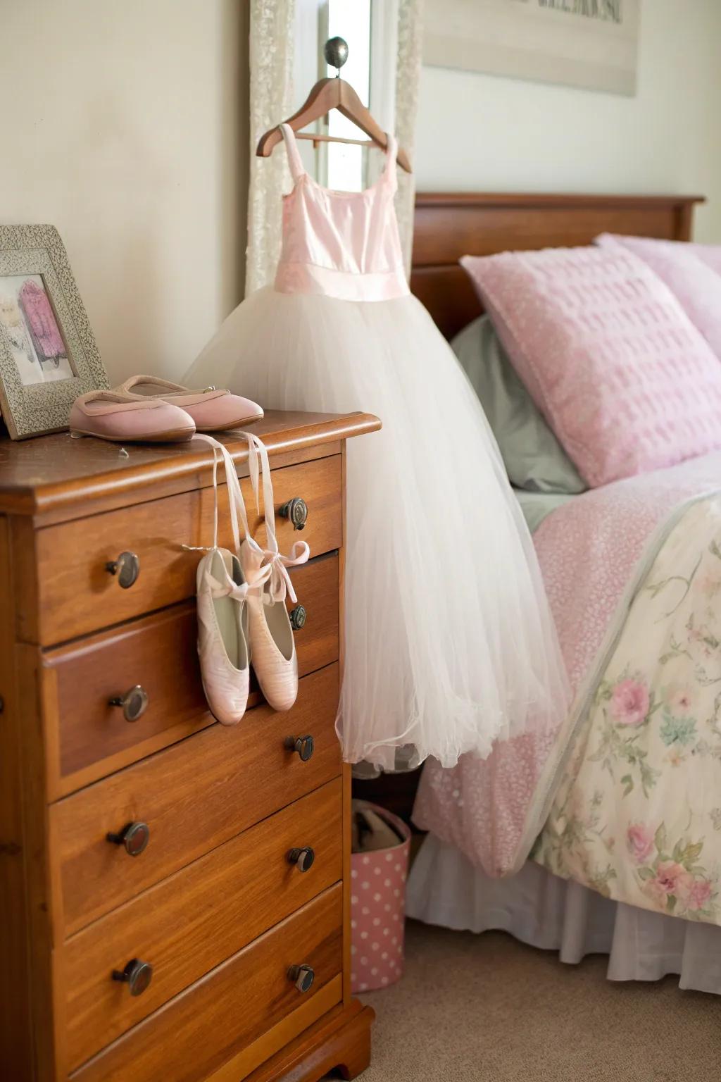 Ballet inspired accents add an intimate and delightful essence.