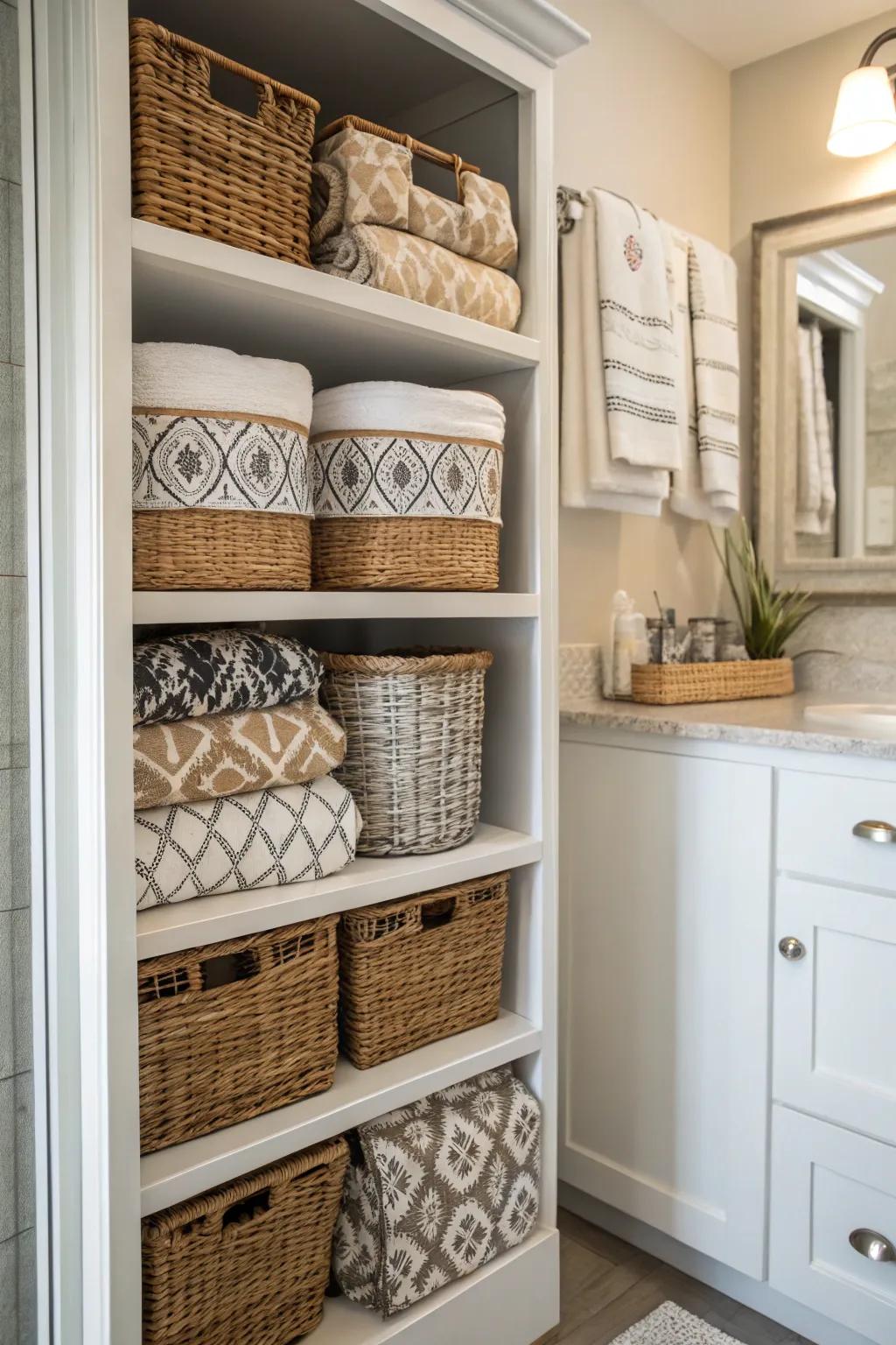 Textural elements add depth and interest.