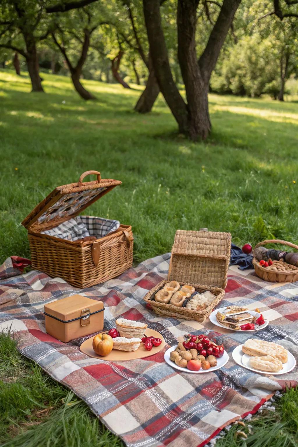 A charming Retro Affair BBQ setting.