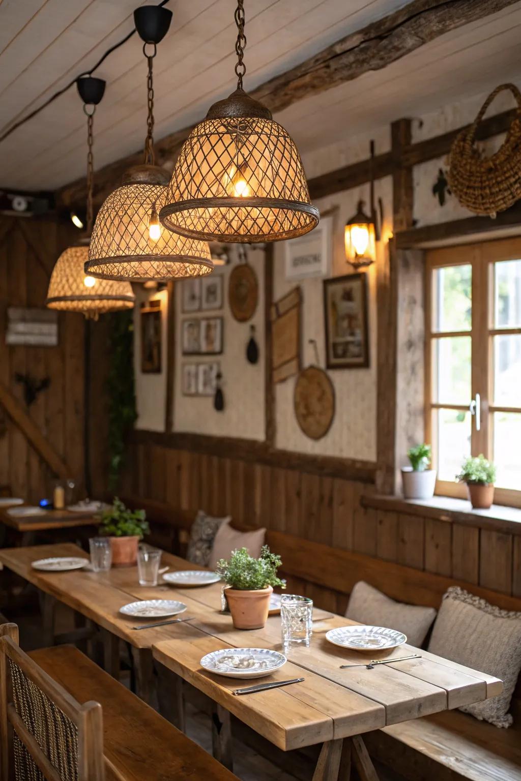 Integrate seamlessly with organic shades in your lighting.