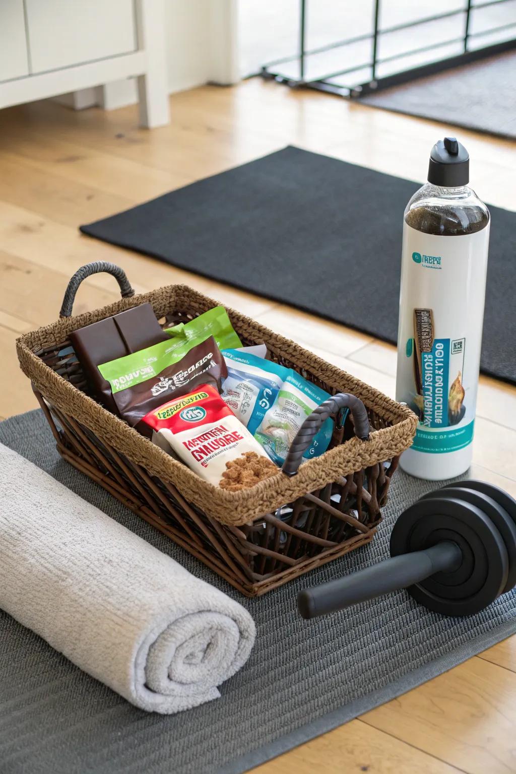 Support their fitness path with this active lifestyle basket.