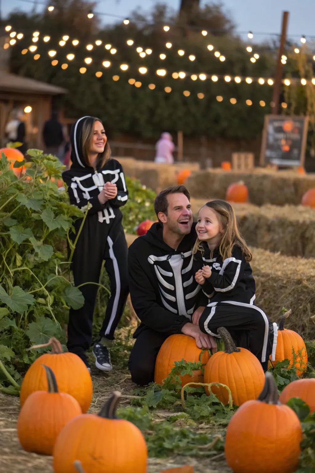 Engage the whole family with a coordinated dark and light Halloween theme.