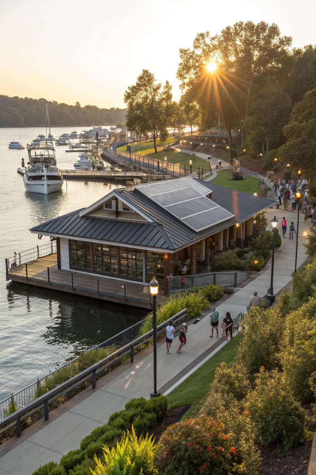 Solar lights propose an eco-sympathetic and self-sustaining illumination remedy for the boat house.