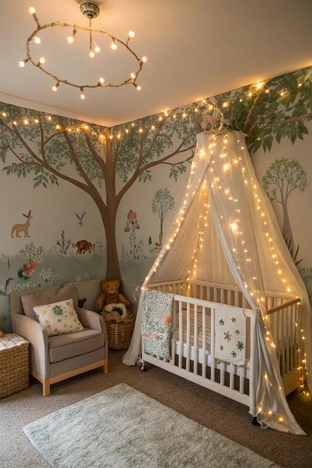 Forge magic with an bewitched woodland-themed nursery.