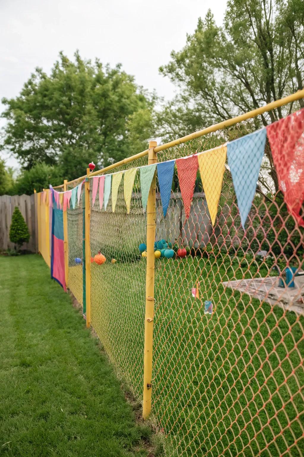 Mesh banners enrich your fence with a personal narrative.
