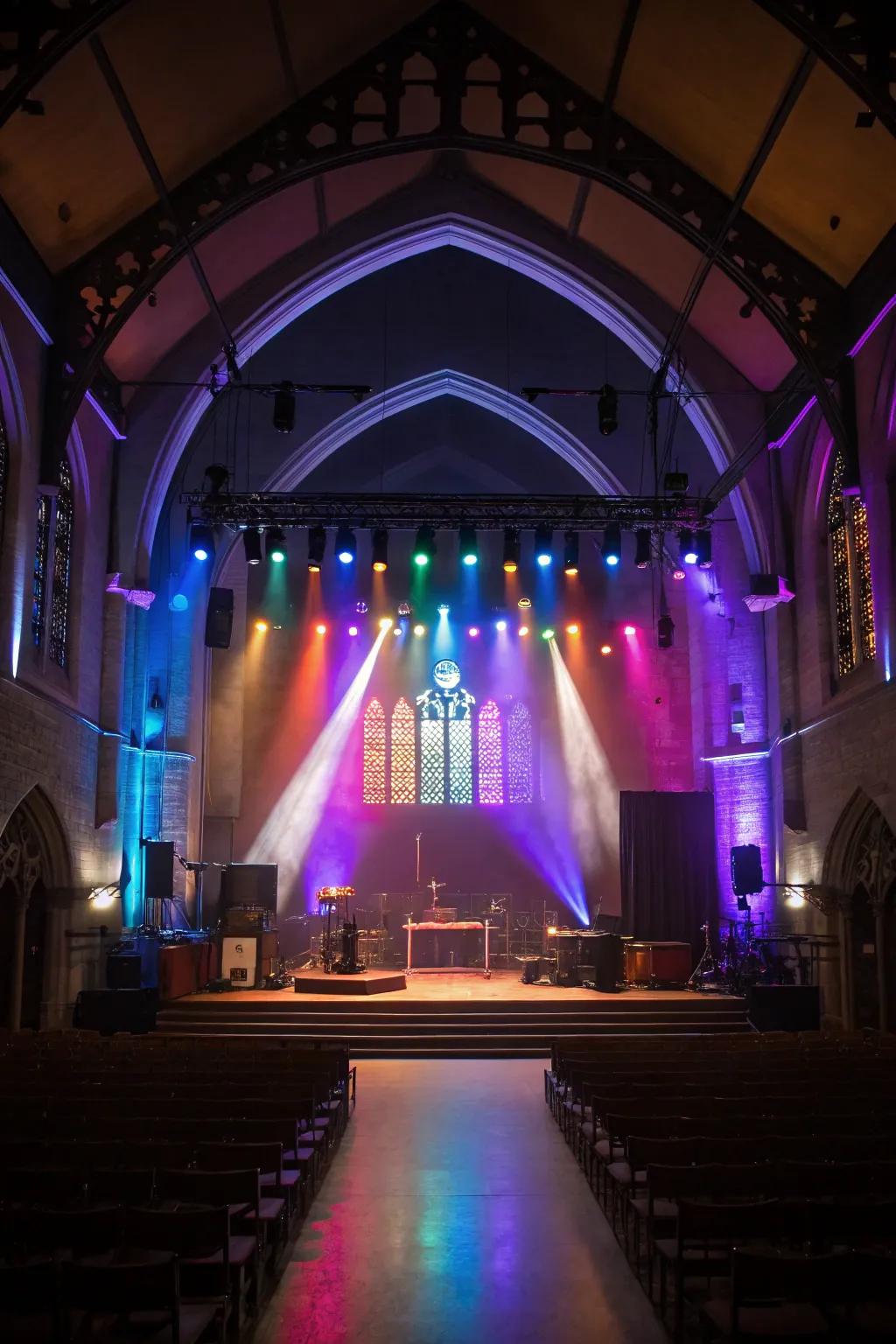 Color can redefine the mood and essence of your stage.