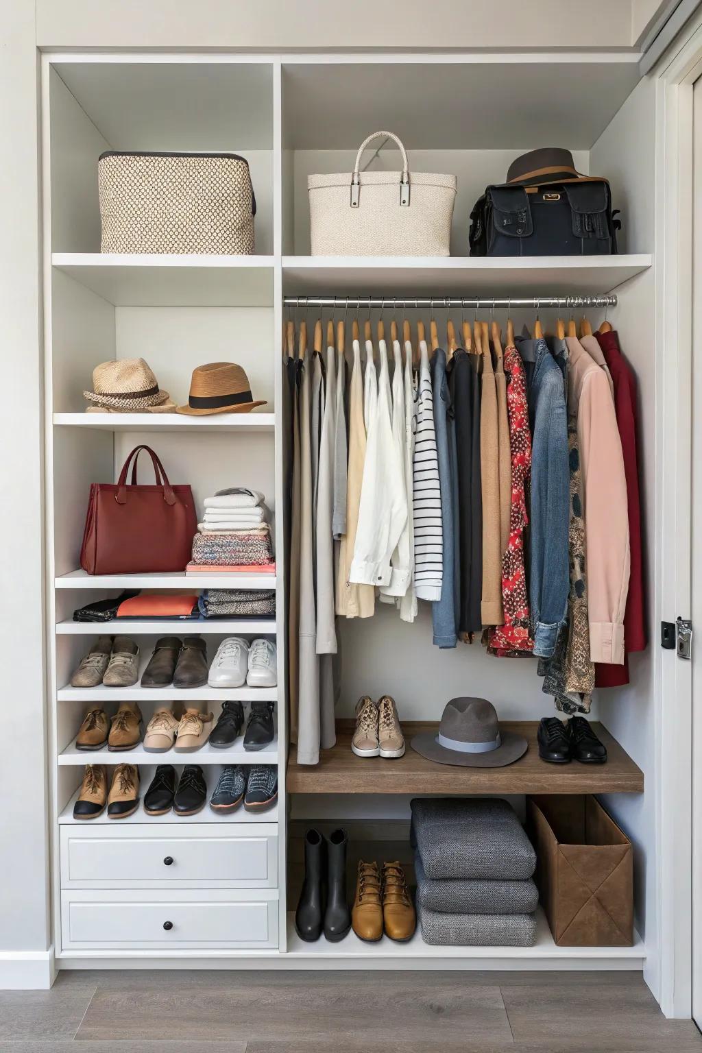 A well-planned setup makes sure a closet is practical and effective.