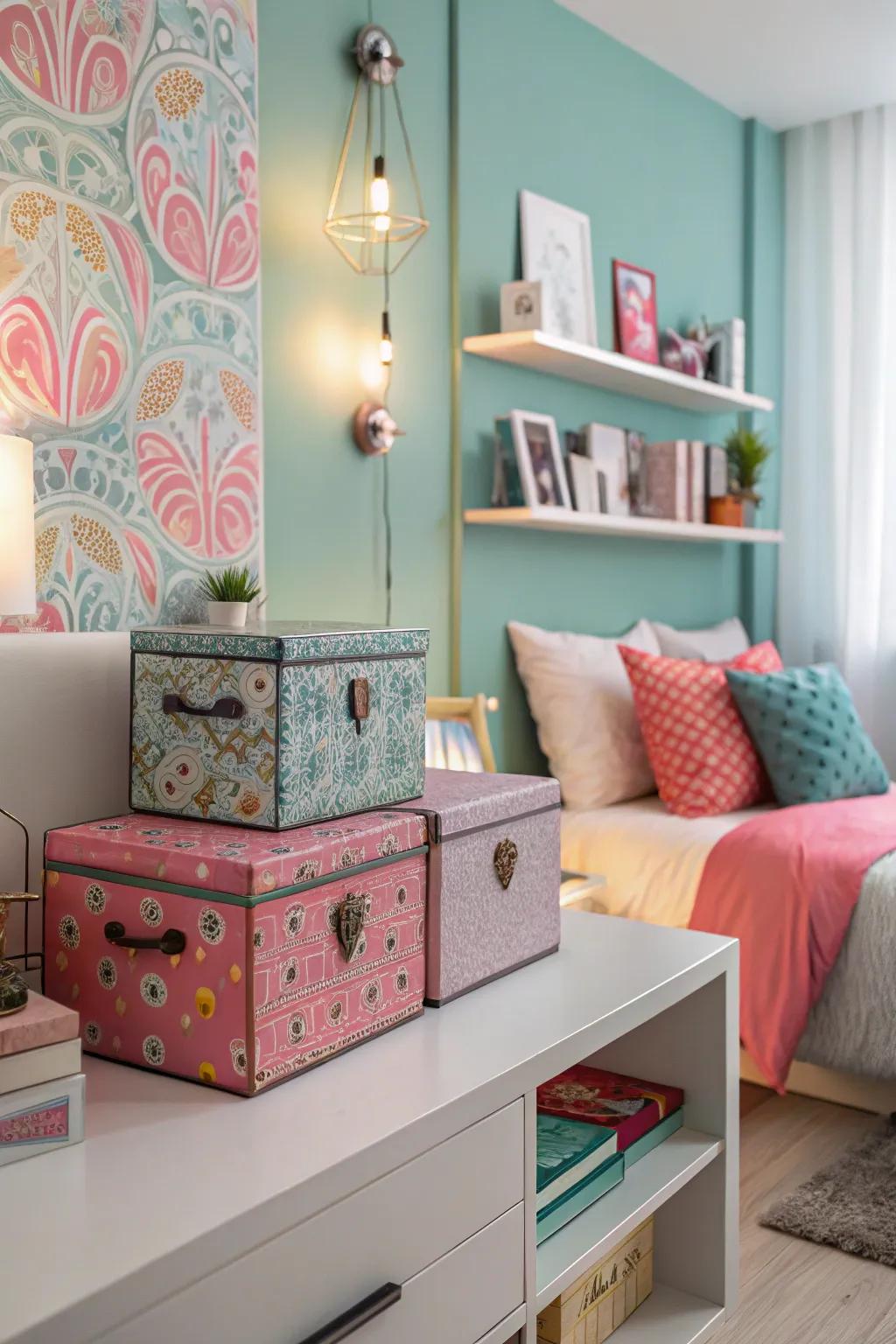 Decorative cases provide color and function.