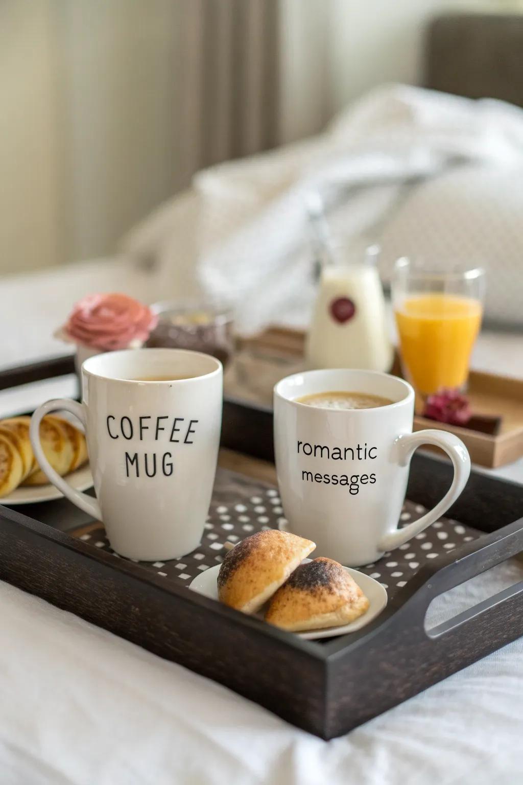 Romantic mugs to share with your loved one.