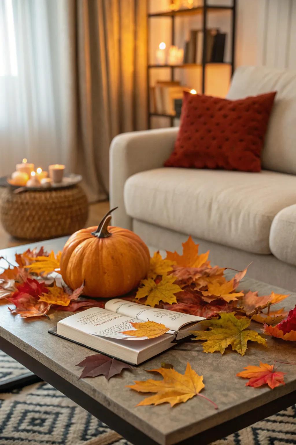 Seasonal motifs ensure your coffee table decor remains dynamic and aligned with the time of year.