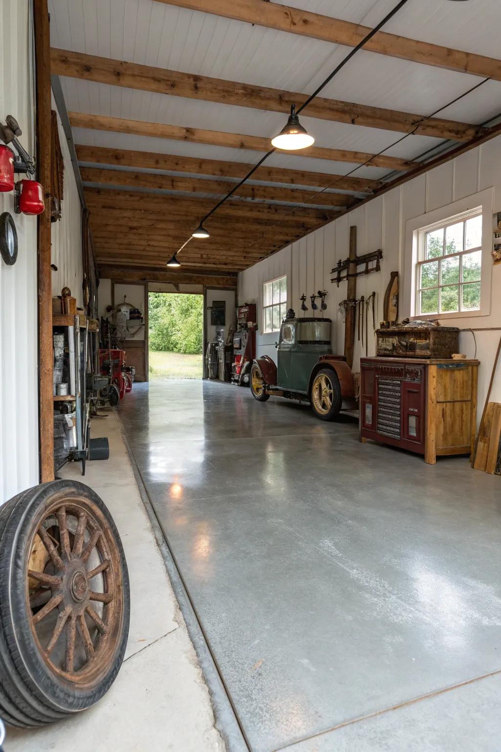 Concrete resurfacing adds a rustic, industrial charm.