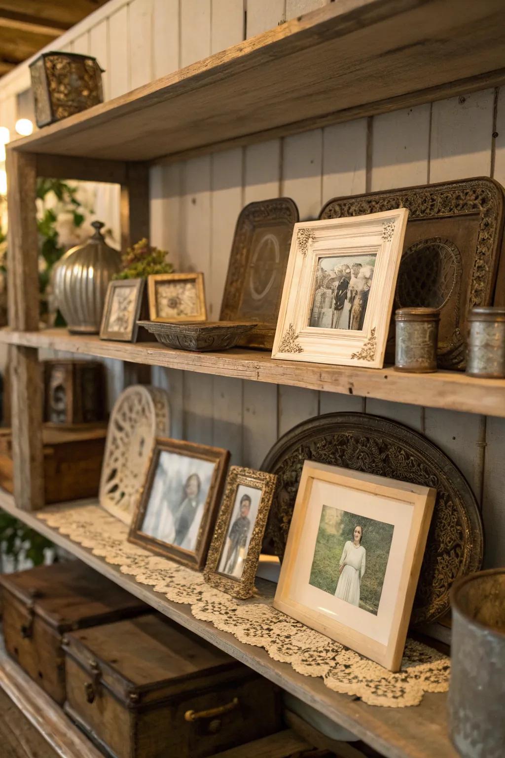 A collection of antiquarian treasures enriching the room's narrative.