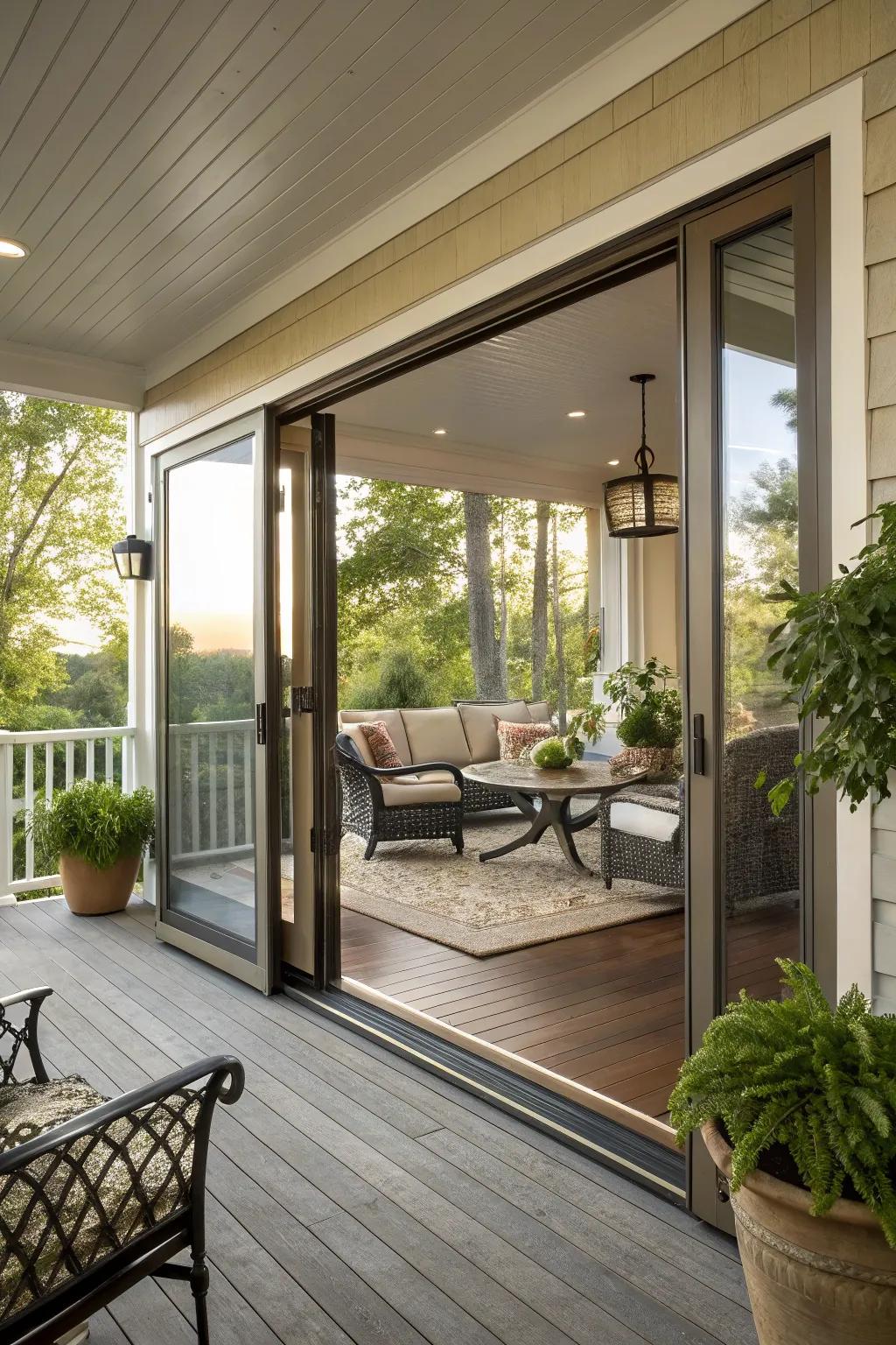 Smooth shifts improve the flux amongst indoor and outdoor territories.