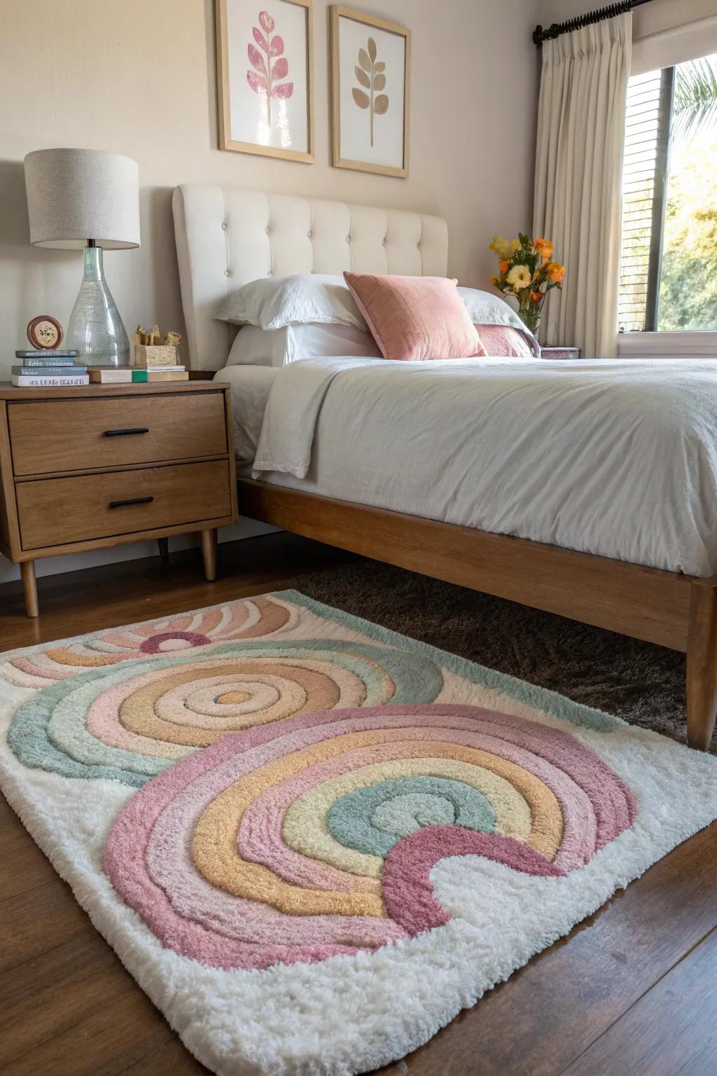 A plush ground covering delivers warmth and style, completing the cozy appearance.