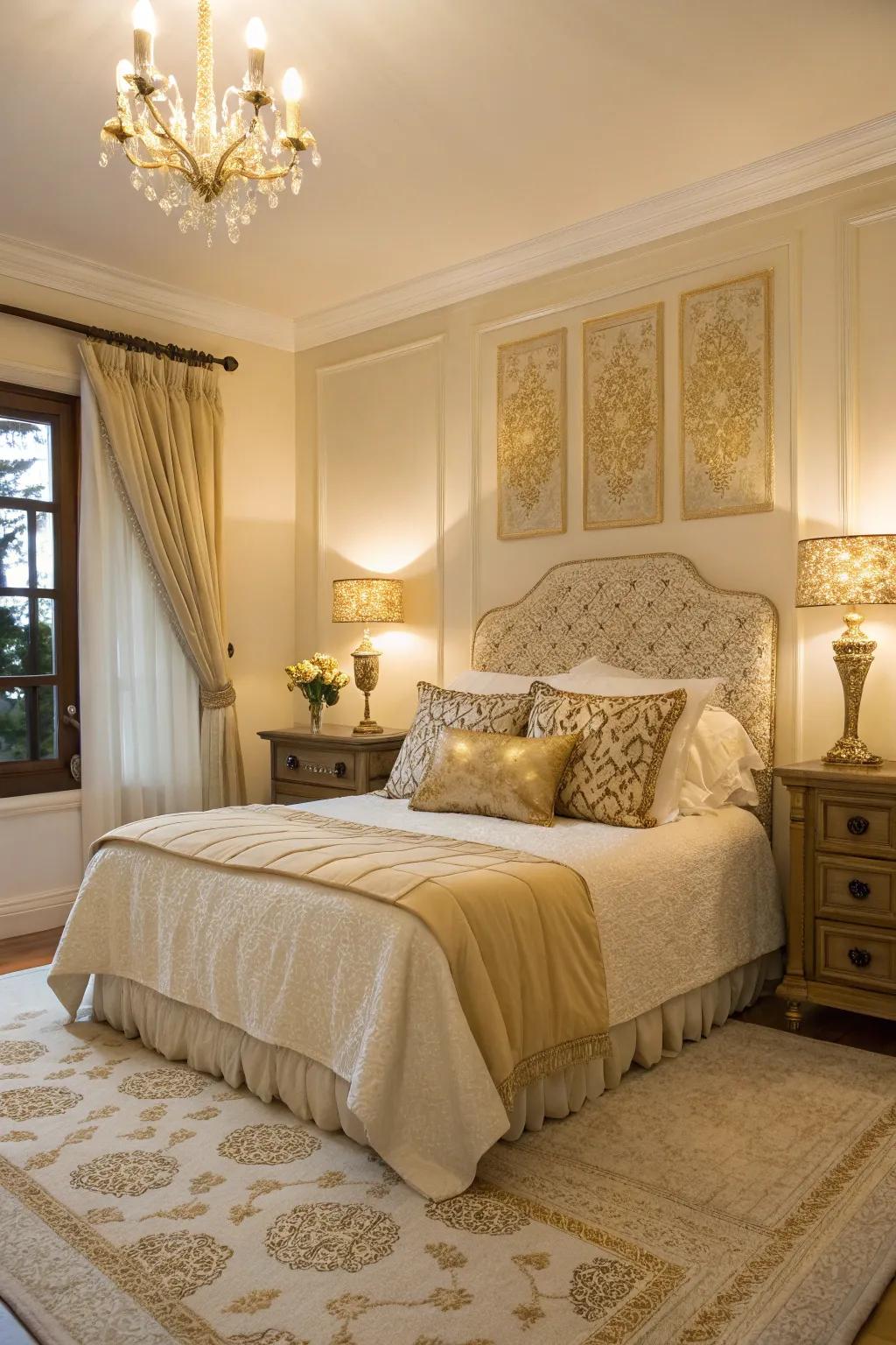 A harmonious palette cultivates an inviting and cozy atmosphere.