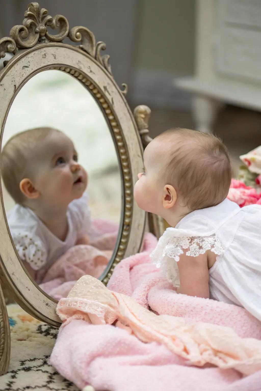 A moment of self-exploration immortalized exquisitely.