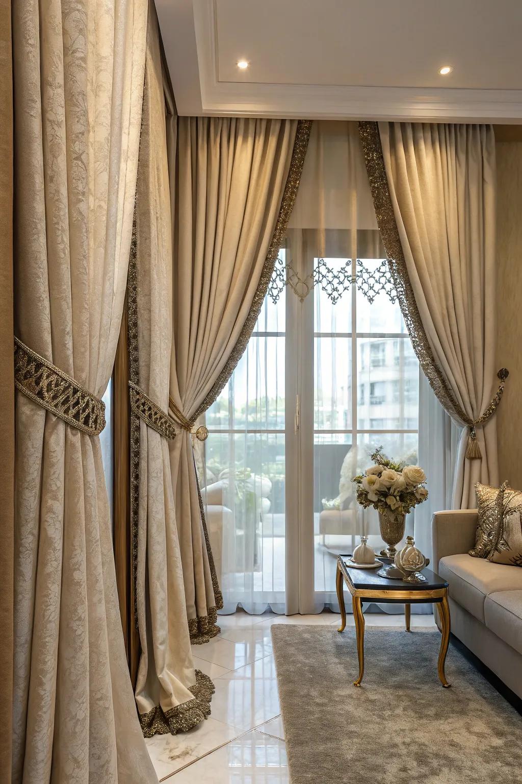 Holdbacks inject panache and utility to your drapes.