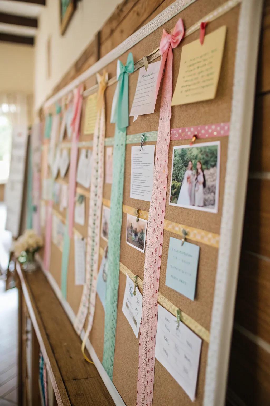 Textile borders add a vintage charm to any space.