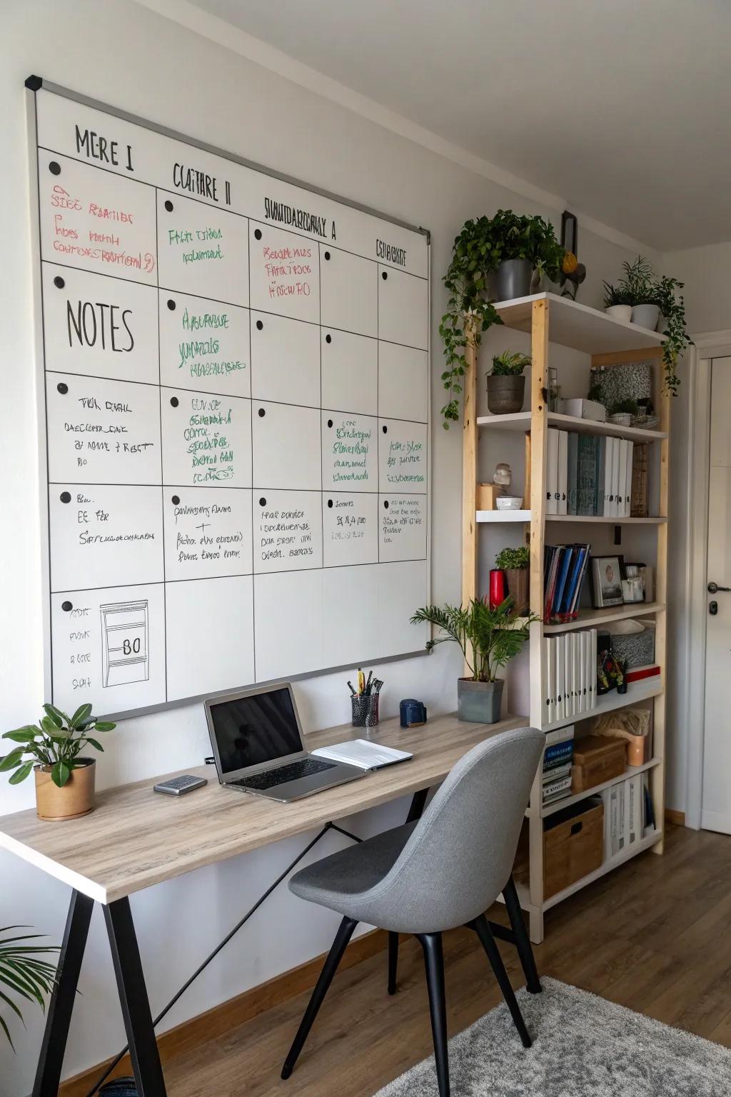 Streamline your tasks with designated spaces.