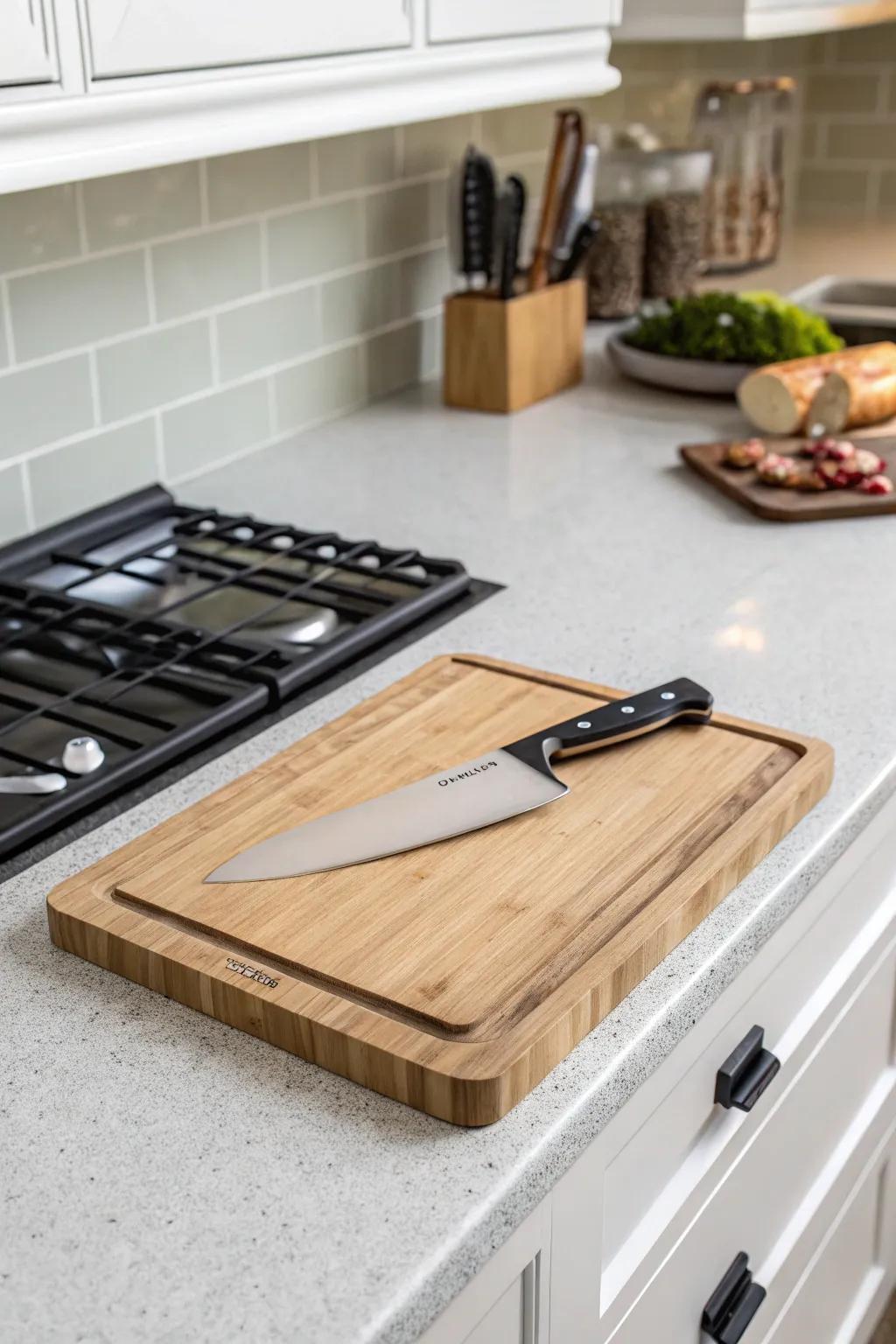 Integrated slots propose a harmonious blend of convenience and style.