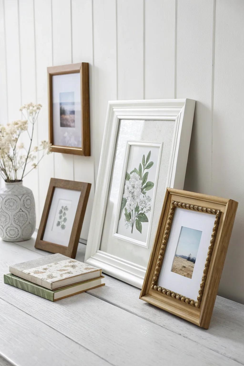 Minimalistic frame designs cultivate a serene and focused ambiance.