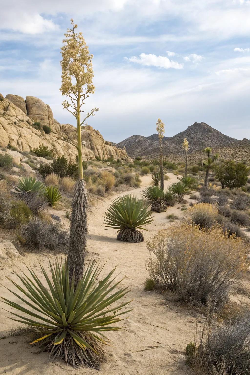 Thriving indigenous flora that accentuates the innate allure of the desert landscape.