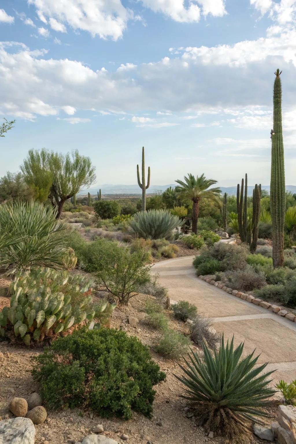 Different plant heights add dimension and interest to your landscape.