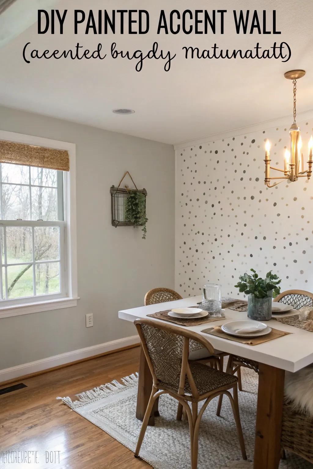 A DIY accent wall is an accessible means to infuse creativity into your setting.