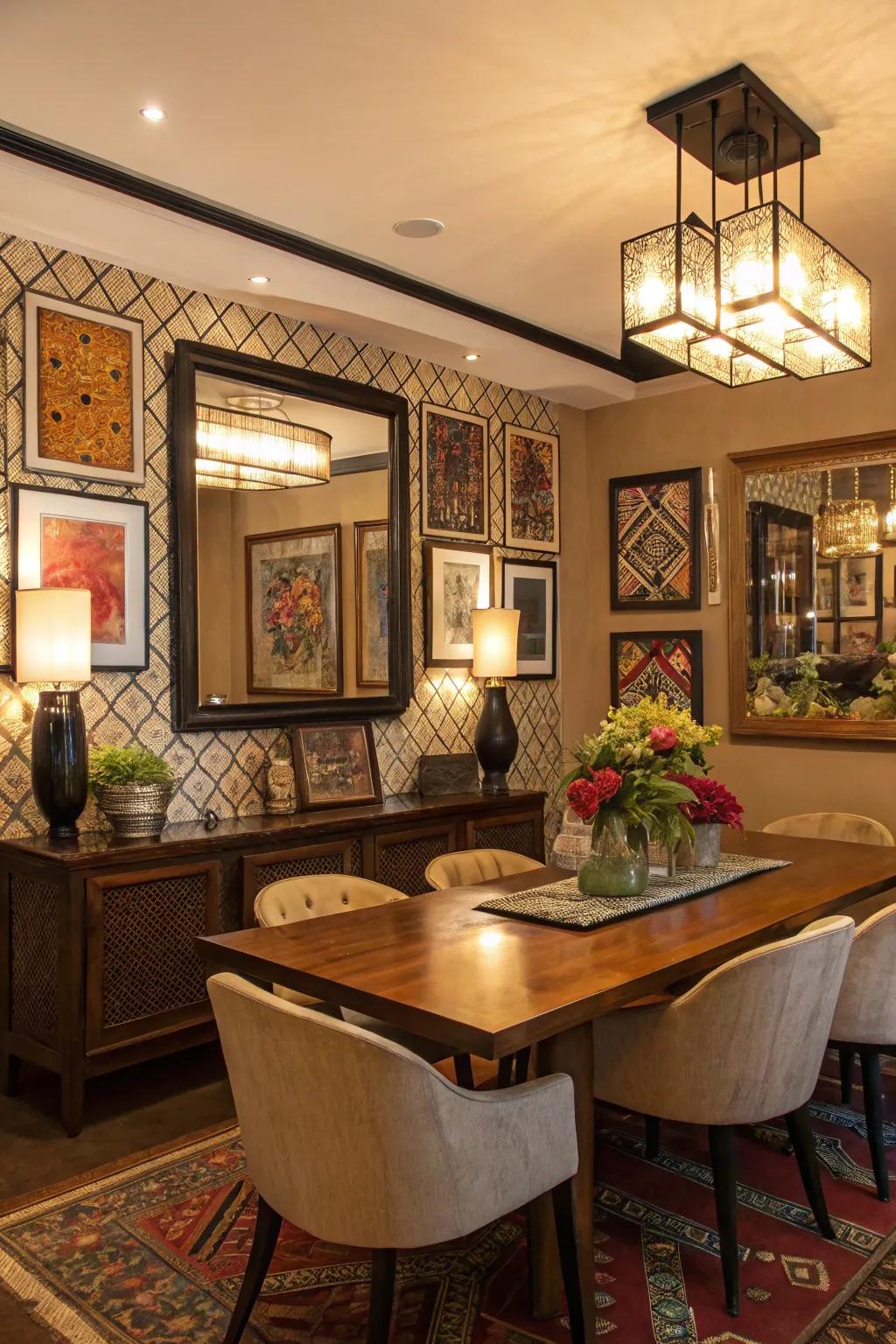 Express yourself with art and mirrors.