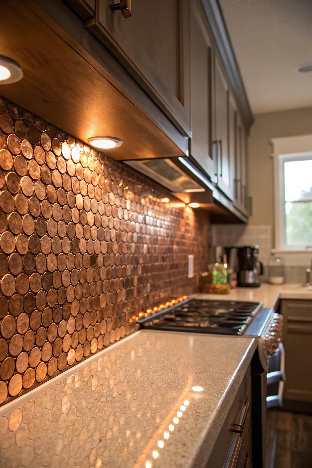 A coin surface delivers a rich radiance and distinctive texture.