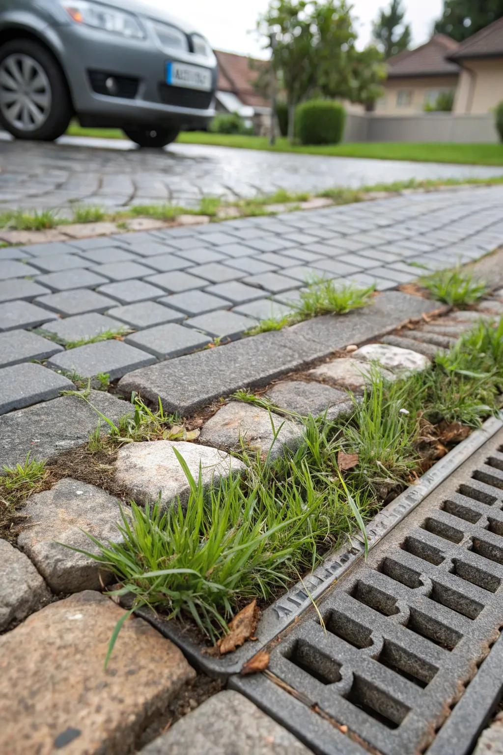 Permeable pavers are an eco-smart choice for driveways.