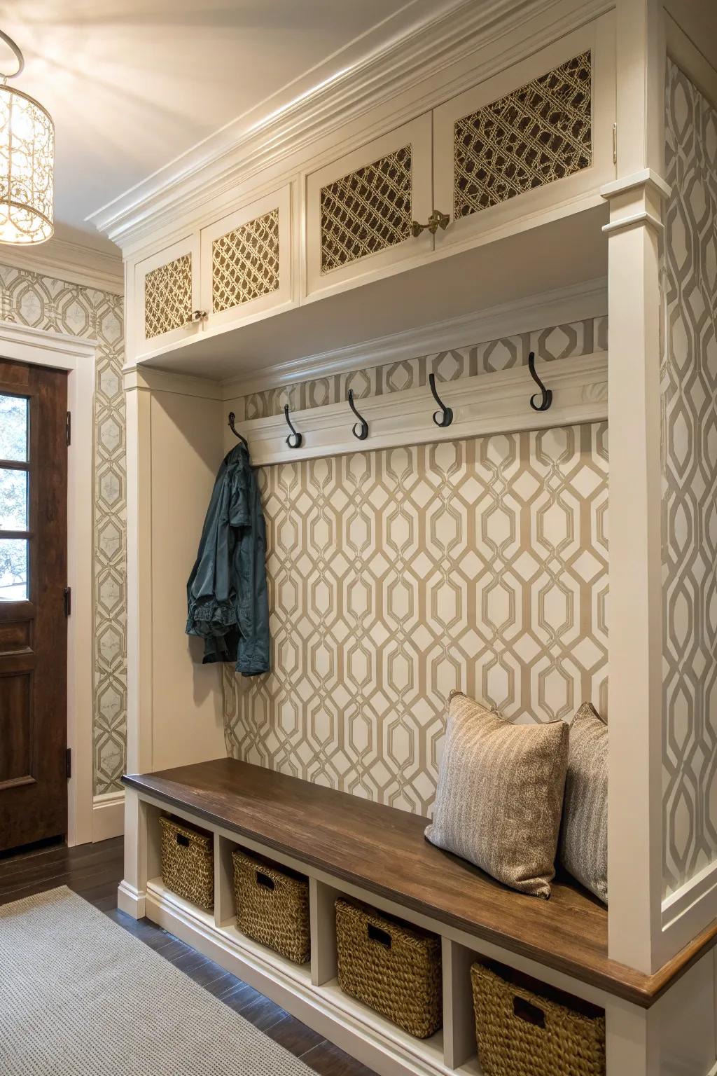 Decorative touches lift the look of landing stations.