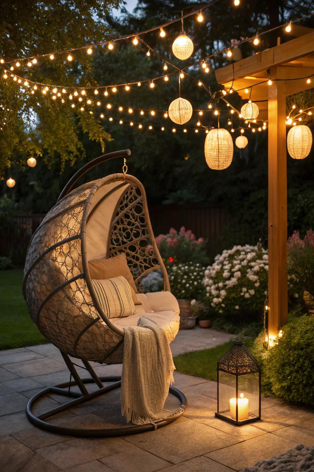 Illuminate your evenings with inviting radiance.