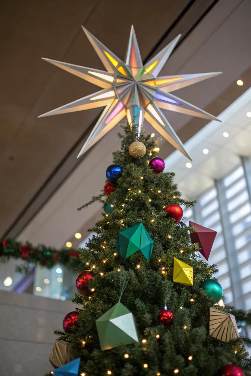 Starburst motifs proffer a modern and elegant visual.