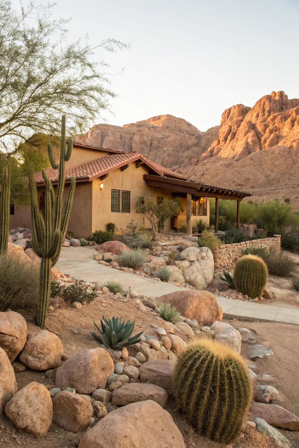 Earthy desert tones for a natural feel.