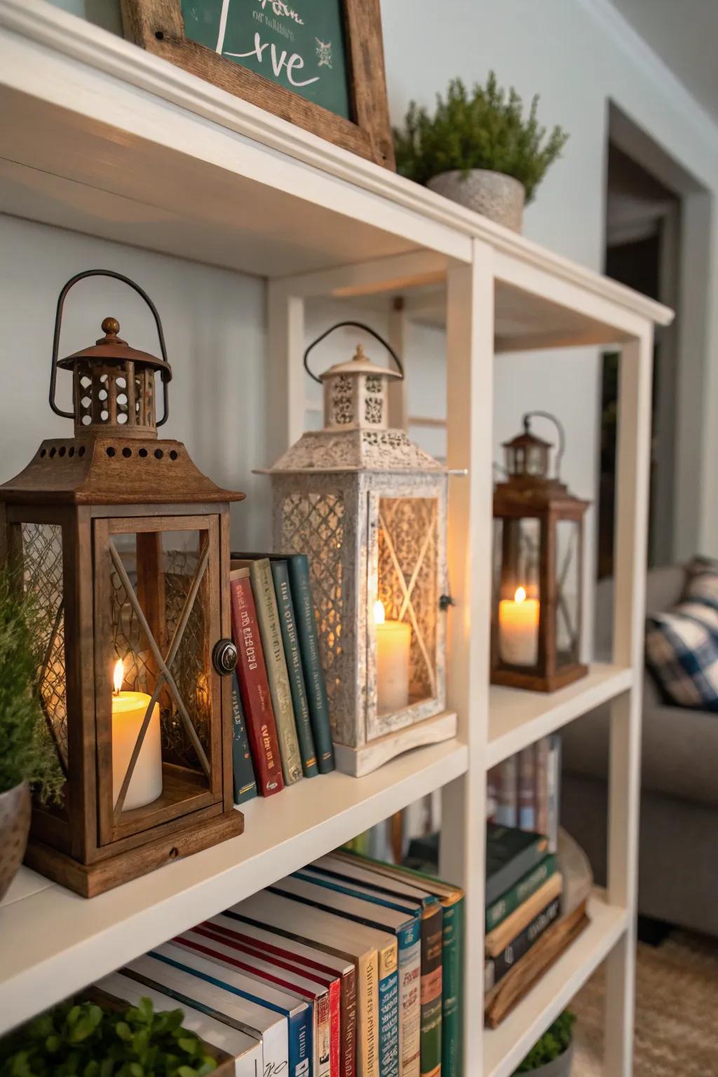 Lights can function as fashionable literature retainers.
