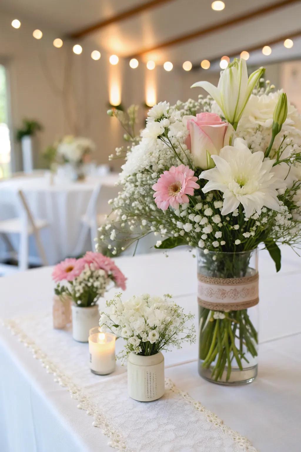 Personalized botanical decor adds a unique and elegant touch to the decorations.