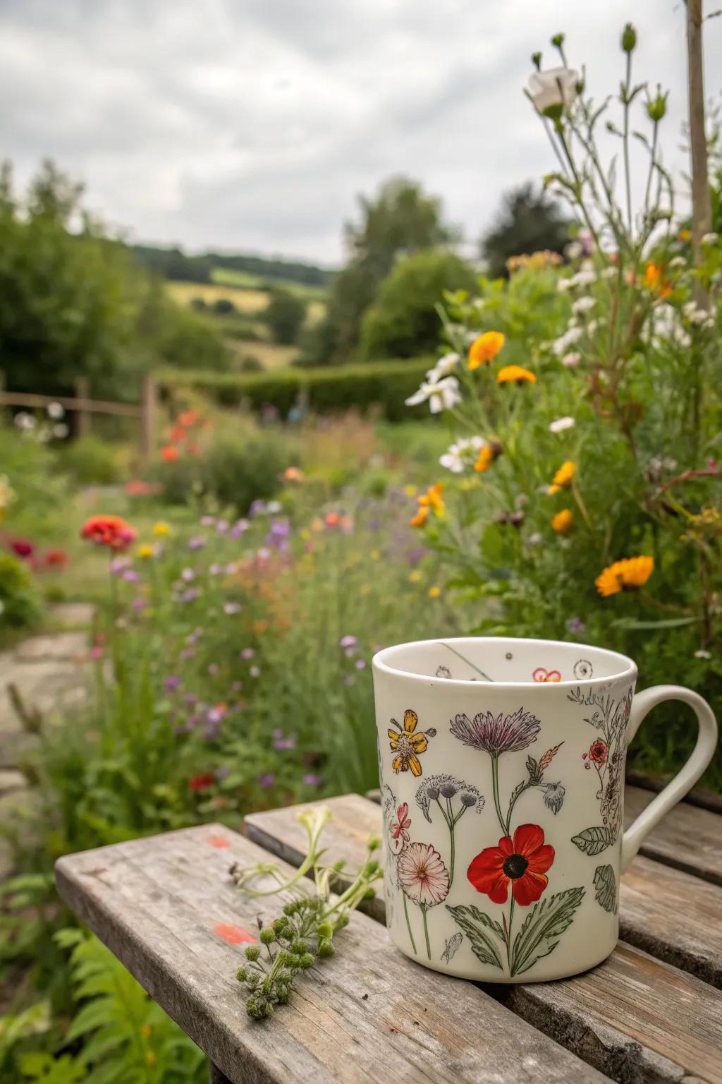 Wild meadow artistry that embodies nature's unbridled charm.