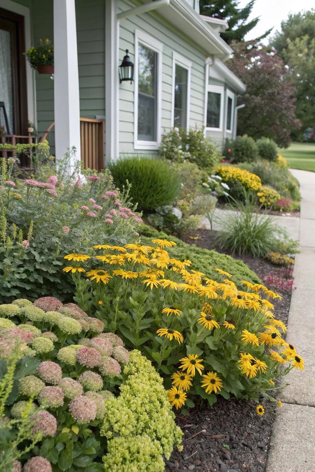 Choose easy-keep perennials for a low-maintenance flower bed.