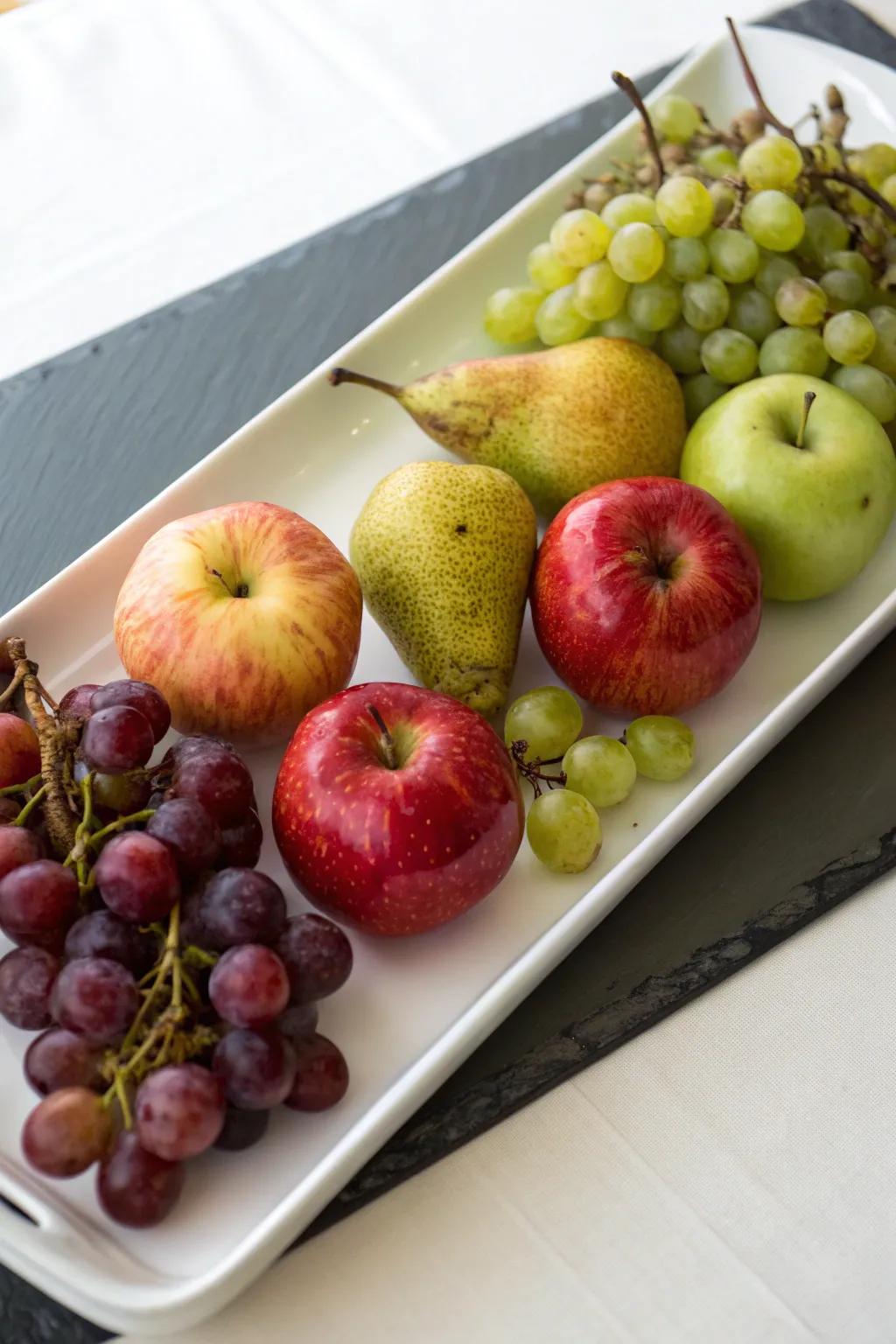 A minimalist fruit arrangement highlighting the charm of simplicity.