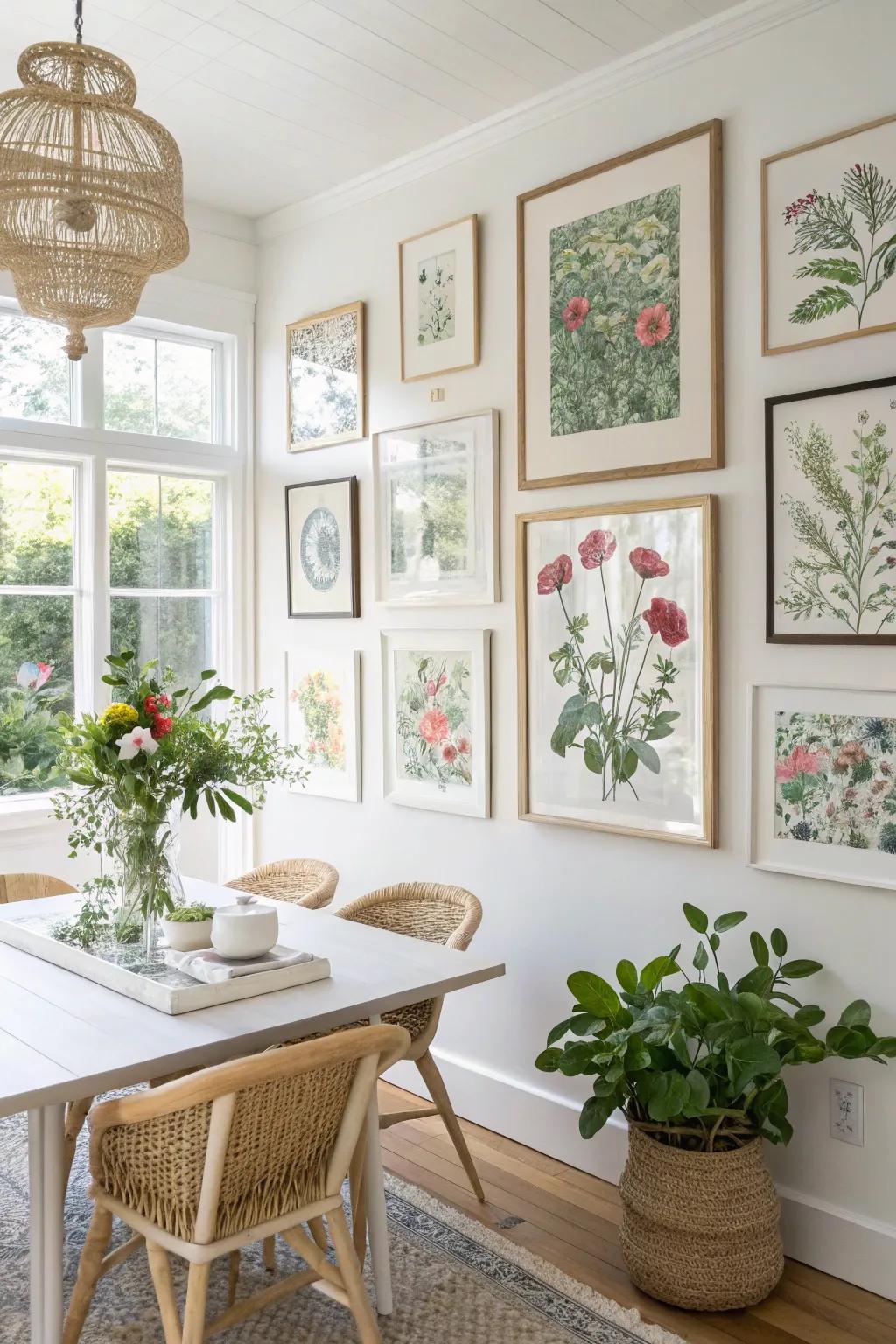 Bring together your wall with a unified theme.