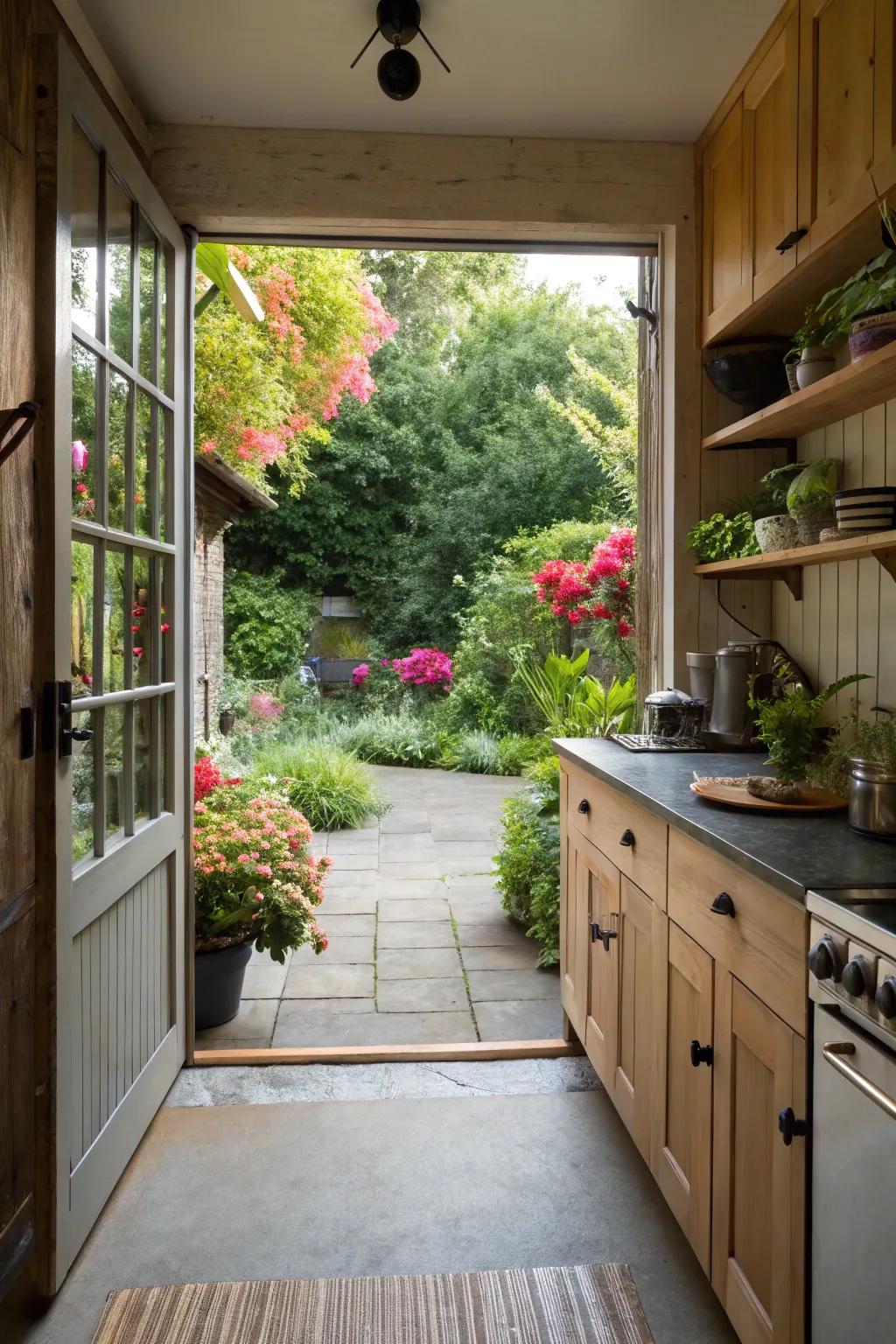 Seamlessly connect inside and outside spaces.