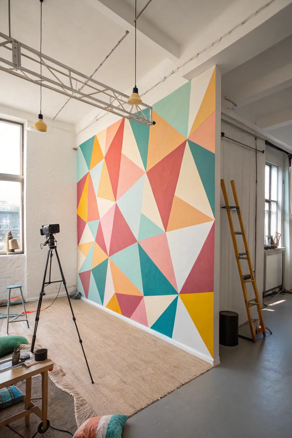 Create a special twist with asymmetrical shapes.