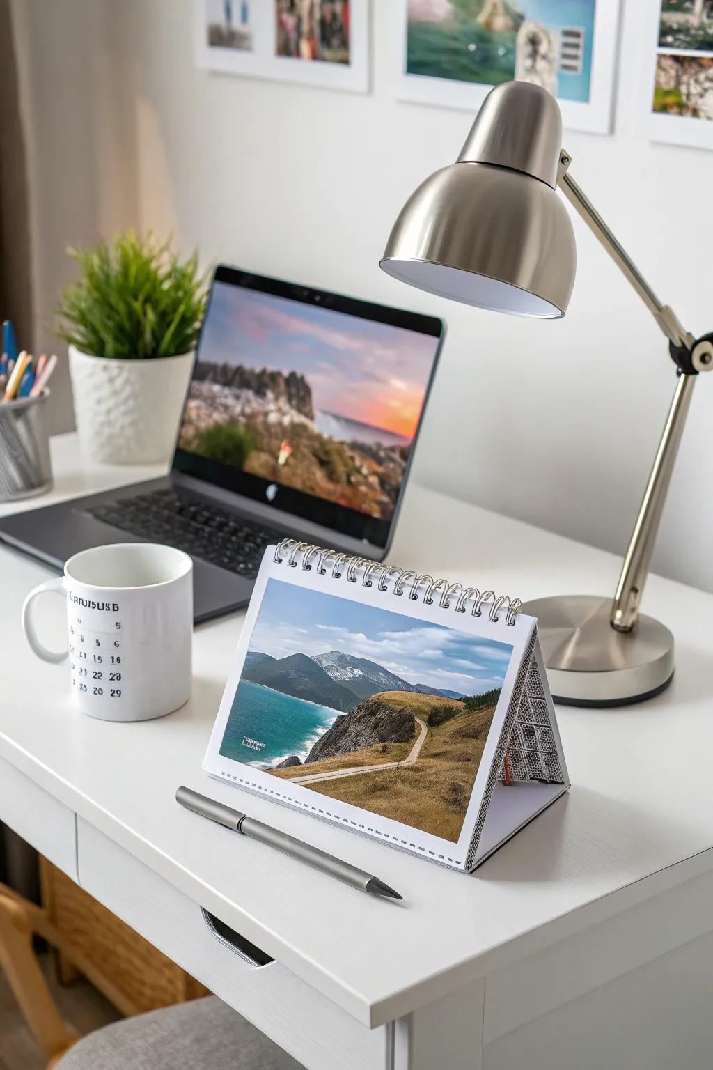 Lending a personal touch with a bespoke desk calendar.