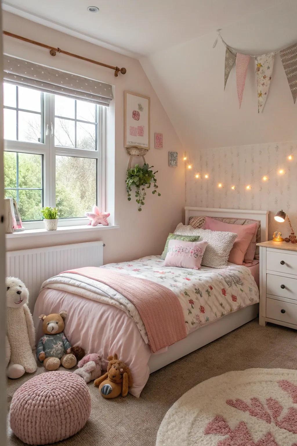 Decorative accents inject personality and warmth to the aesthetic.