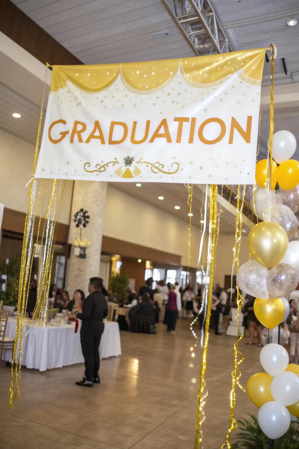 Striking banners make a bold statement at your celebration.