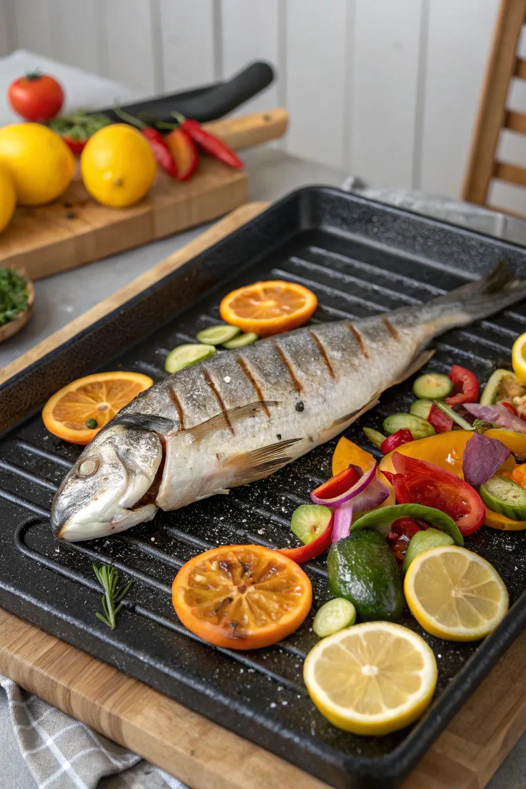 Grilling a whole fish is both an art and a delectable culinary experience.