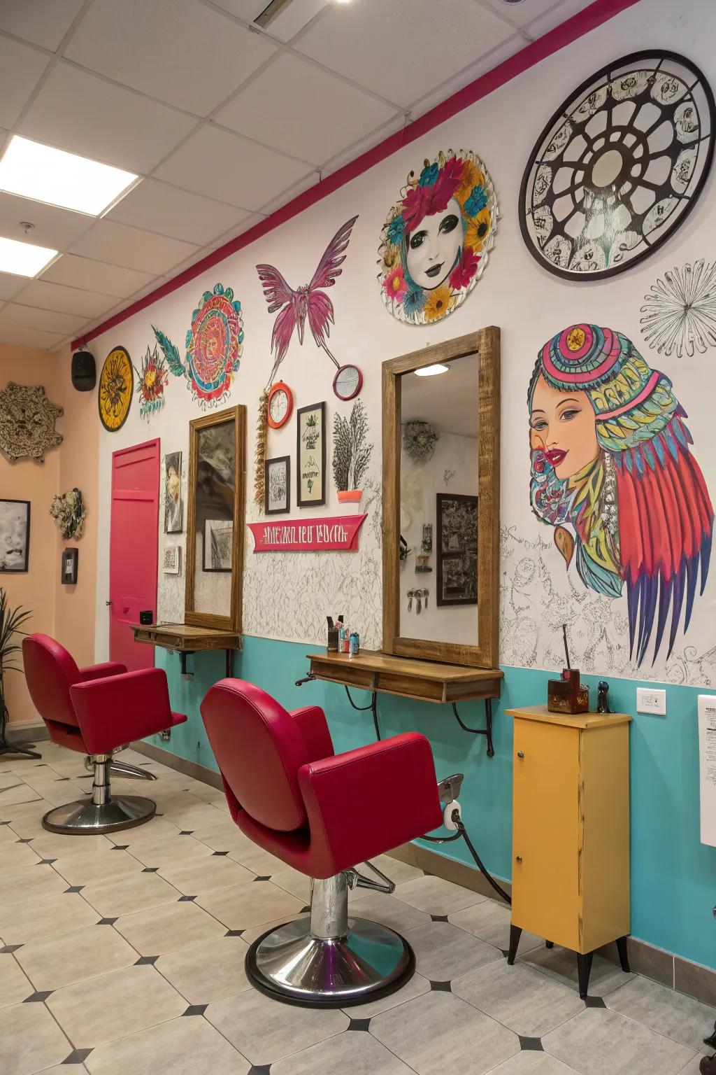 Artistic touches can spark engaging conversations.