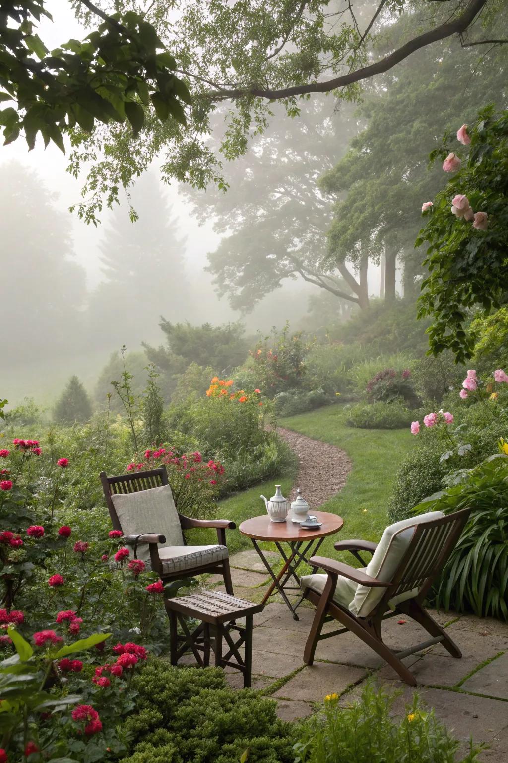 Outdoor locations invite relaxation in your tropical space.
