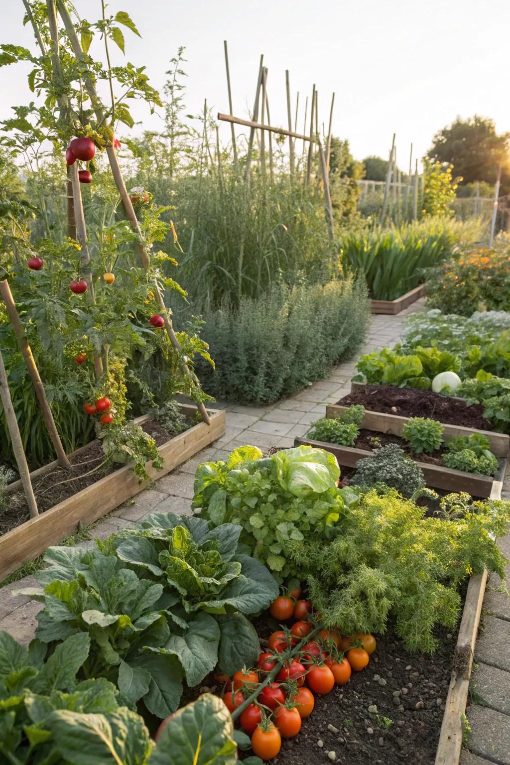 Seasonal crop switching ensures that your veggie patch remains consistently bountiful.